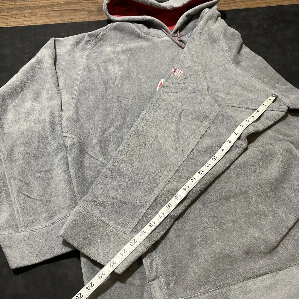 Nike Center Swoosh Hoodie Sweatshirt Velvet Vintage Velour Silver 90s ACG Hiking